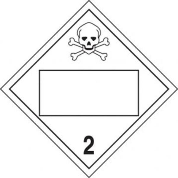 Accuform BLANK DOT PLACARD HAZARD CLASS 2 MPL4DG2CRM25 MPL4DG2CRM25 - main